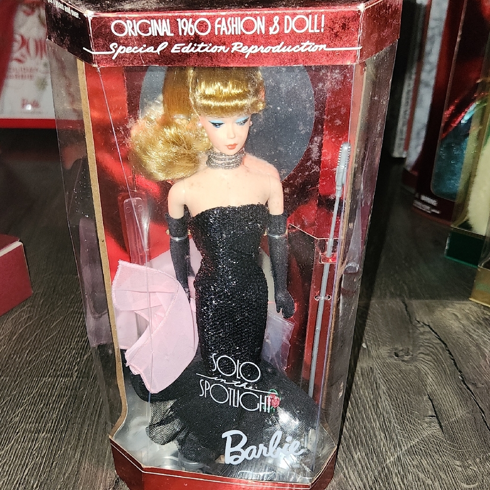 Barbie Fashion Doll - Black Dress with Blonde Hair